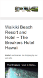 Mobile Screenshot of breakers-hawaii.com